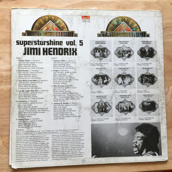 Jimi Hendrix - Superstarshine Vol. 5 (LP Tweedehands) - Discords.nl