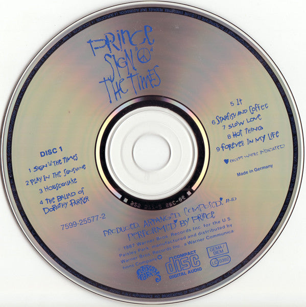 Prince - Sign "O" The Times (CD) - Discords.nl