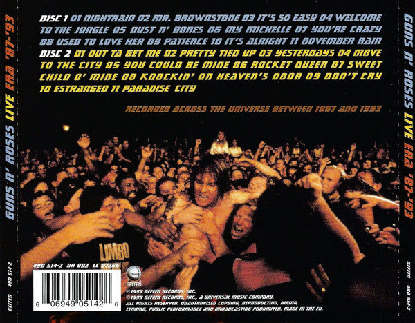 Guns N' Roses - Live Era '87-'93 (CD) - Discords.nl