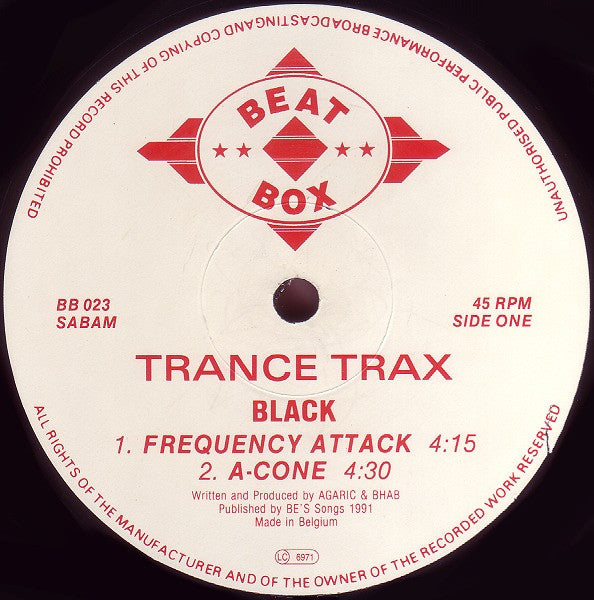 Trance Trax - Black (12" Tweedehands) - Discords.nl