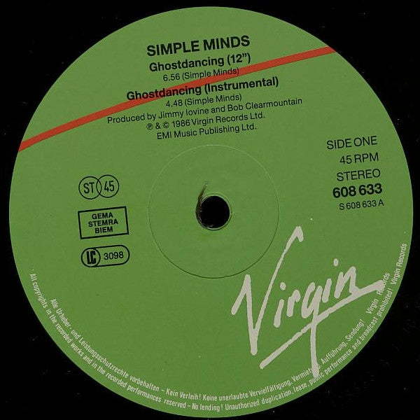 Simple Minds - Ghostdancing / Jungleland (12-inch) - Discords.nl