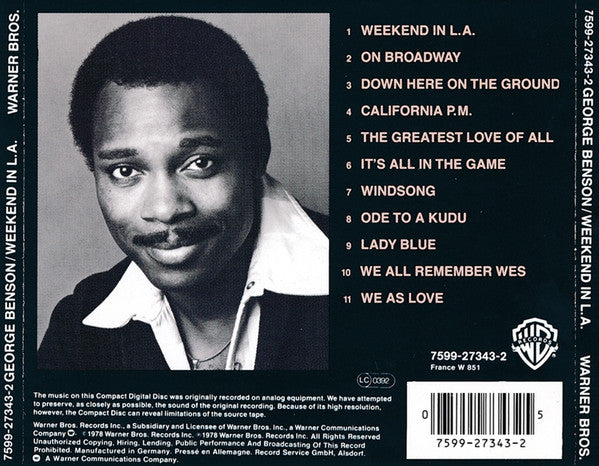 George Benson - Weekend In L.A. (CD Tweedehands) - Discords.nl