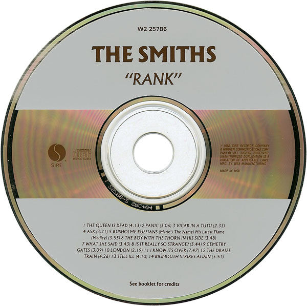 Smiths, The - Rank (CD) - Discords.nl