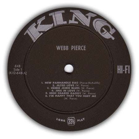 Webb Pierce - The One And Only Webb Pierce (LP Tweedehands) - Discords.nl