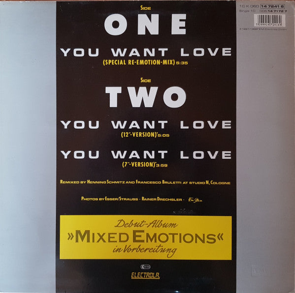 Mixed Emotions - You Want Love (Maria, Maria...) (Special Re-Emotion-Mix) (12" Tweedehands) - Discords.nl
