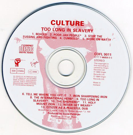 Culture - Too Long In Slavery (CD) - Discords.nl