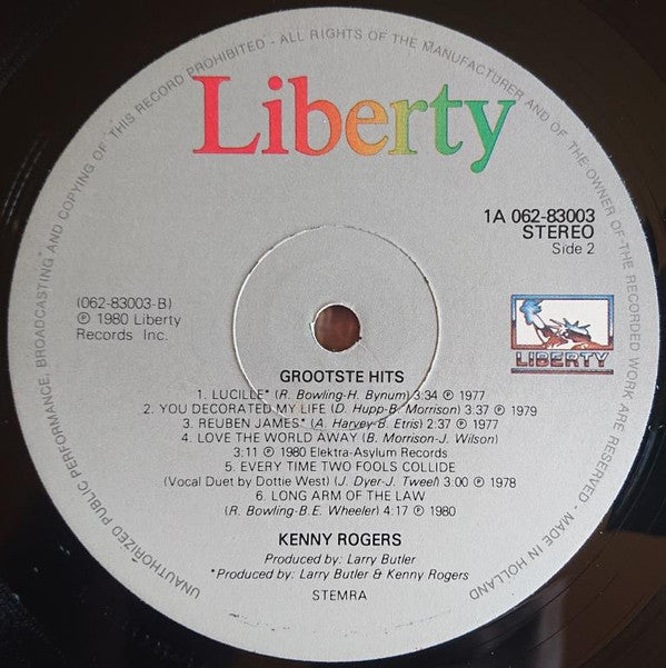Kenny Rogers - Grootste Hits (LP Tweedehands) - Discords.nl