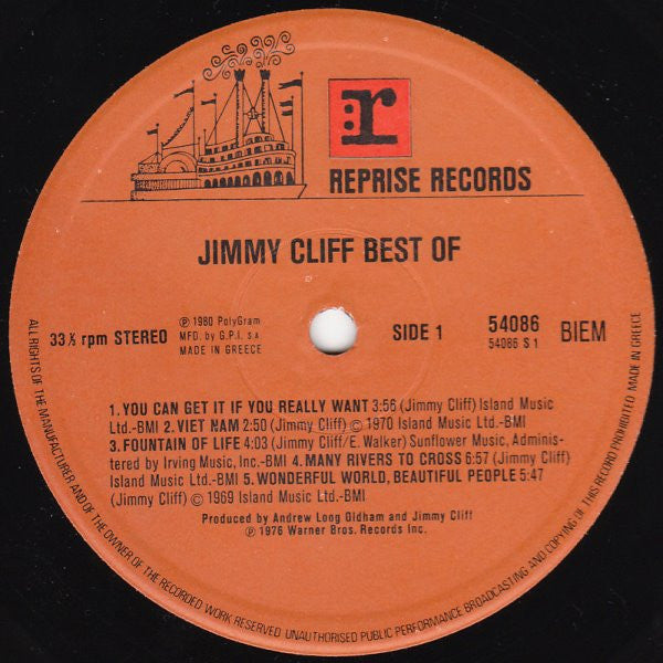 Jimmy Cliff - In Concert The Best Of (LP Tweedehands) - Discords.nl