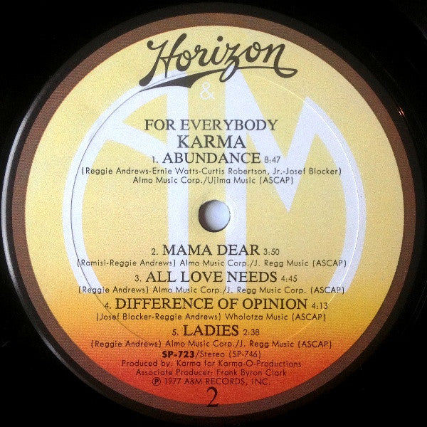 Karma (9) - For Everybody (LP Tweedehands) - Discords.nl