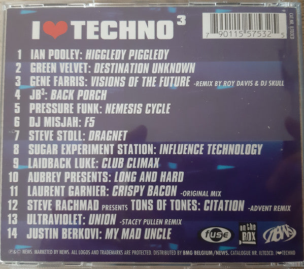 Various - I Love Techno ³ - The Full Stereo Compilation mixed by DJ Pierre (CD Tweedehands) - Discords.nl