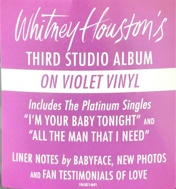 Whitney Houston - I'm Your Baby Tonight (LP) - Discords.nl