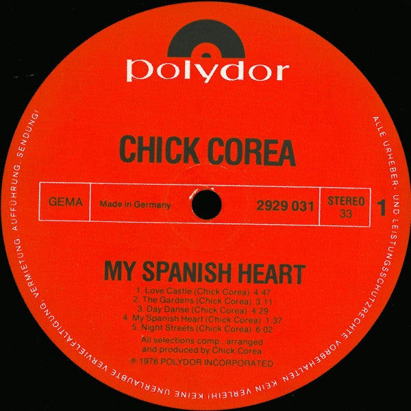 Chick Corea - My Spanish Heart (LP Tweedehands) - Discords.nl