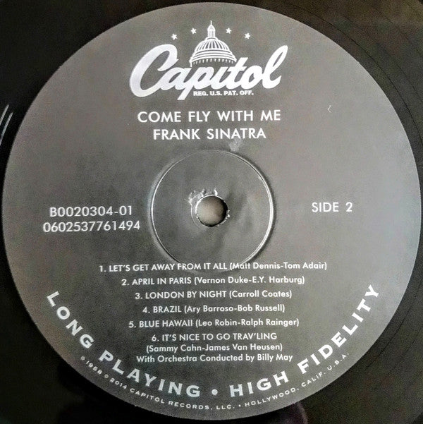 Frank Sinatra, Billy May And His Orchestra - Come Fly With Me (LP) - Discords.nl