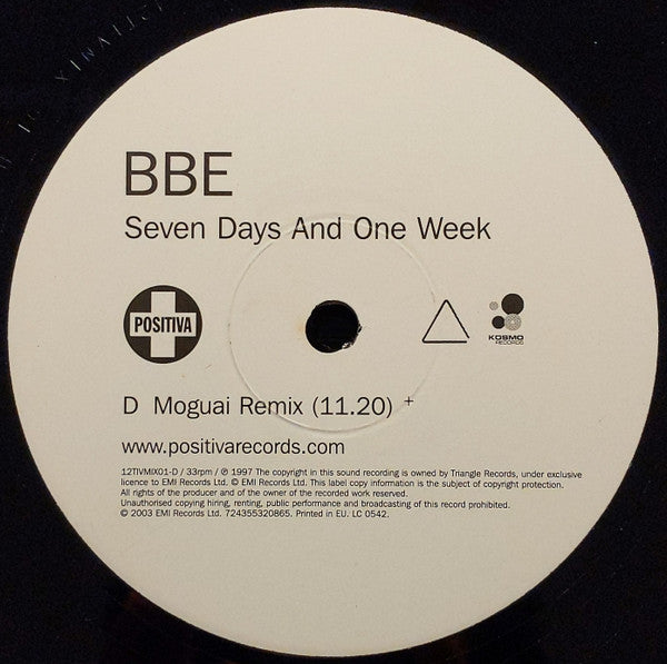 B.B.E. - Seven Days And One Week (12" Tweedehands) - Discords.nl